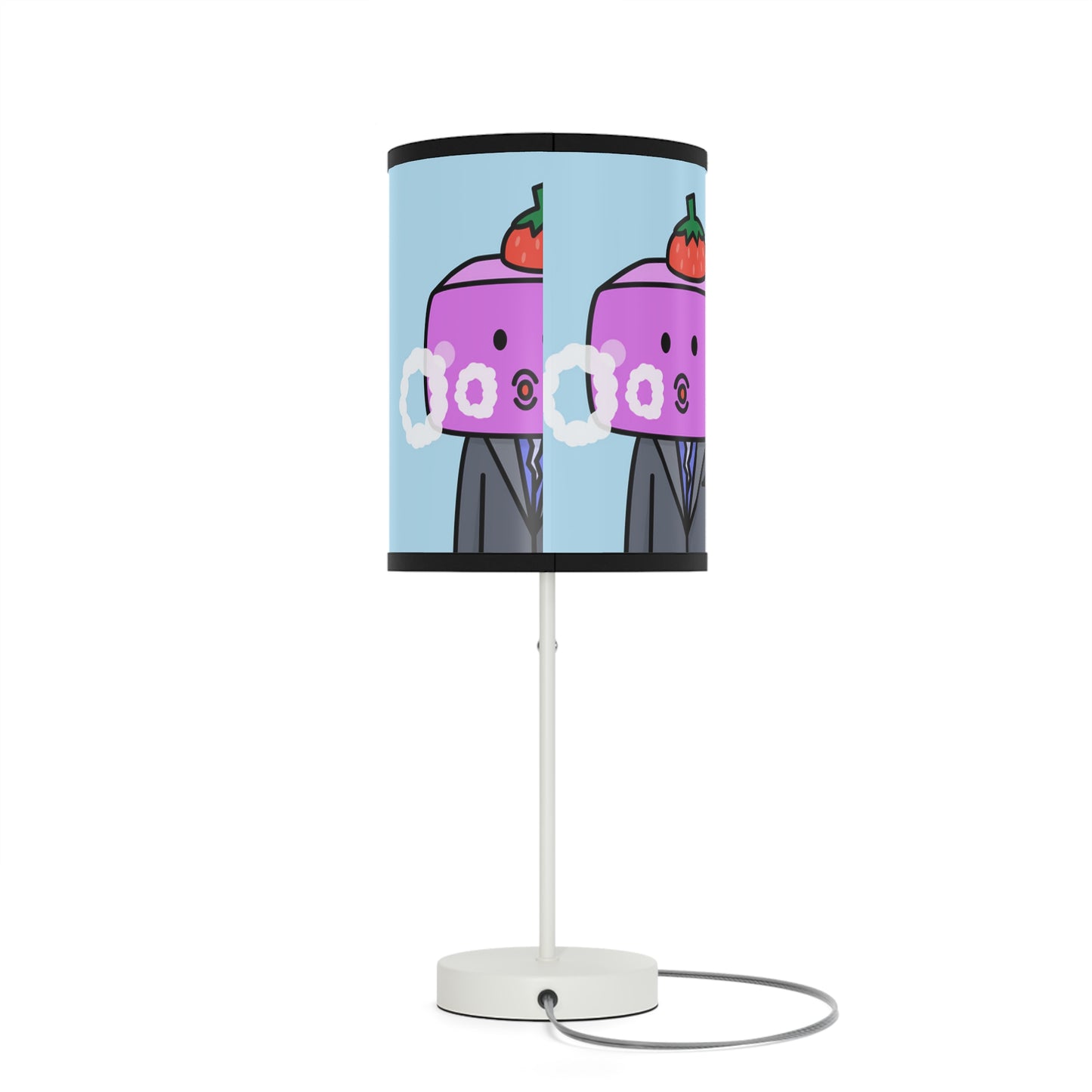 Strawberry Fruit Head Block Lamp on a Stand, US|CA plug