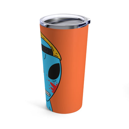 Blue Blood Visitor Alien Cartoon Tumbler 20oz