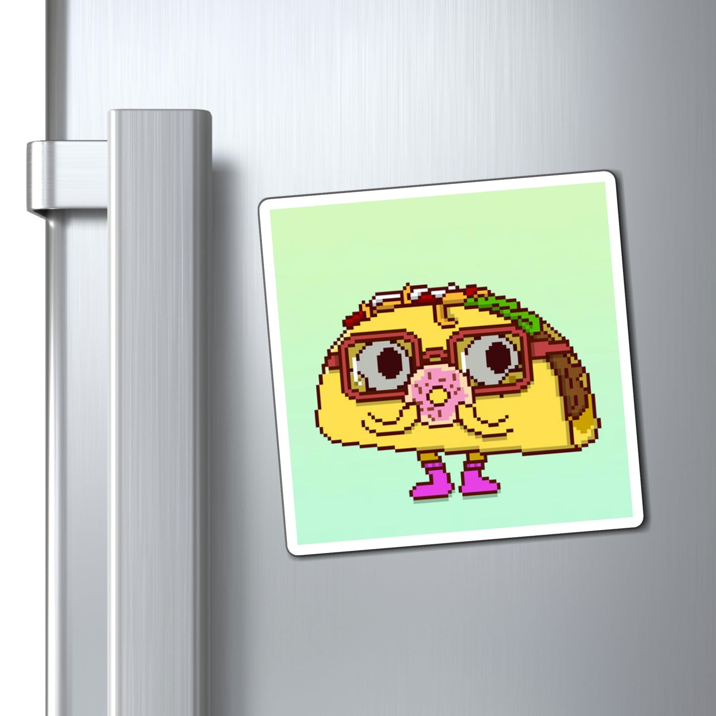 Donut Cartoon Taco Magnets