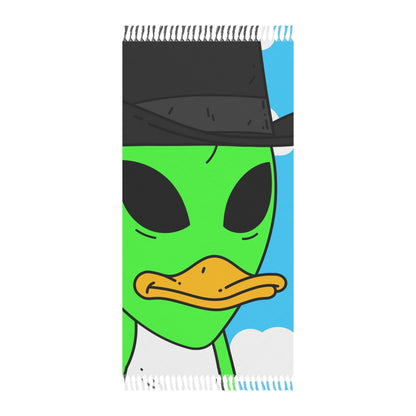 The Visitors Green Alien Duck Black Top Hat Boho Beach Cloth