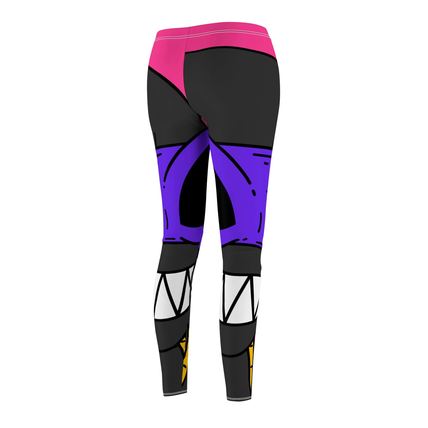 Dark Ninja Warrior Alien Visitor Cut & Sew Casual Leggings