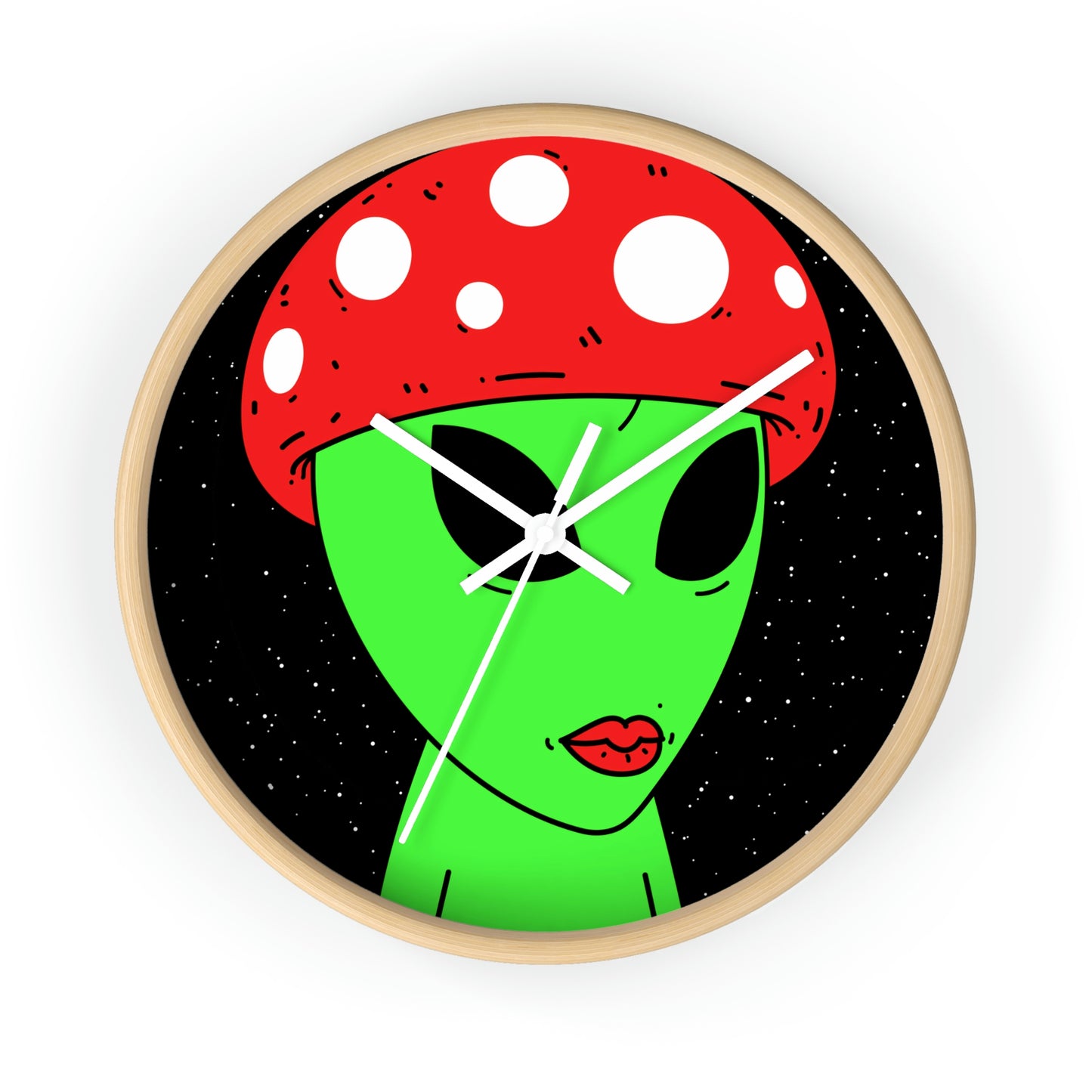 Mushroom Galaxy Alien Star Wall clock