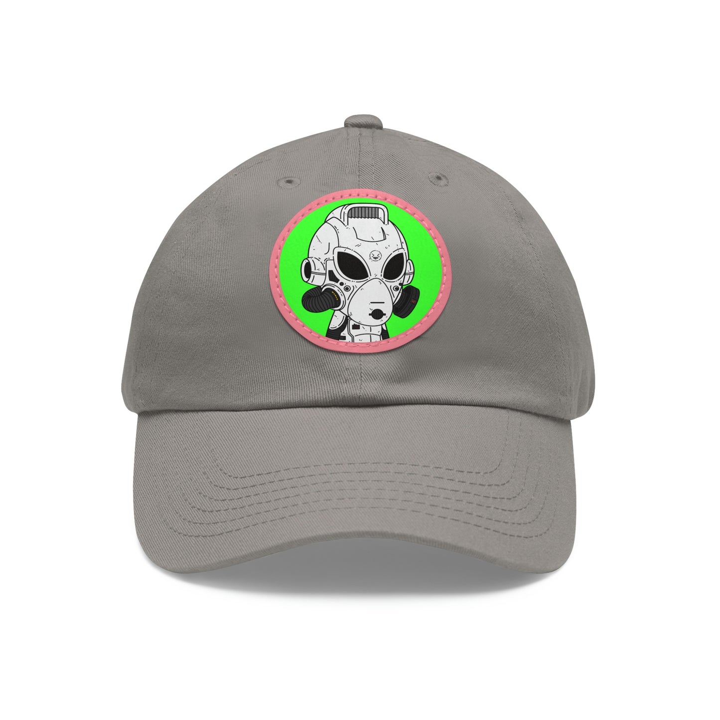 Alien LOL Visitor Dad Hat with Leather Patch (Round)