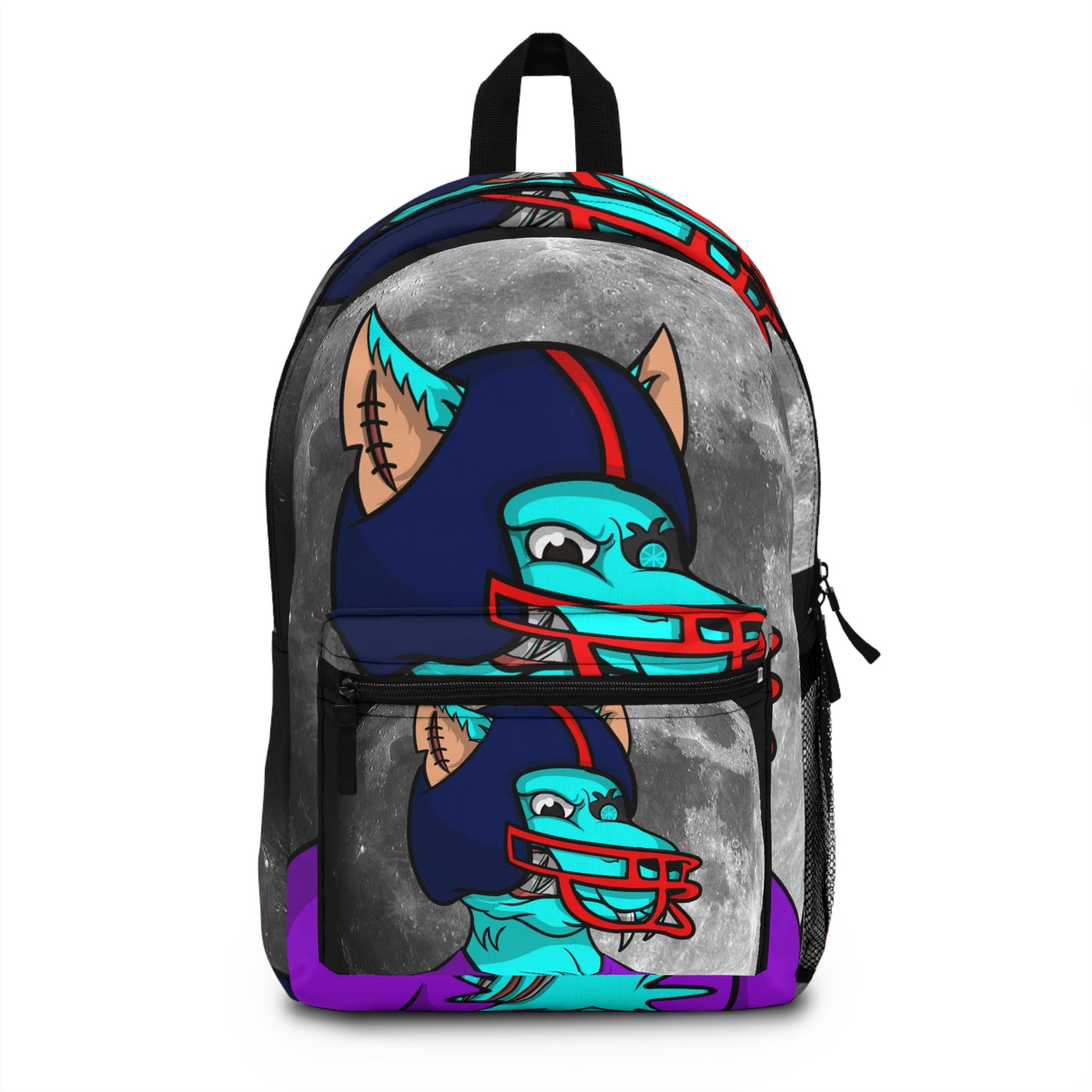 Foot Ball Full Moon American Werewolve Wolf Cyborg Backpack