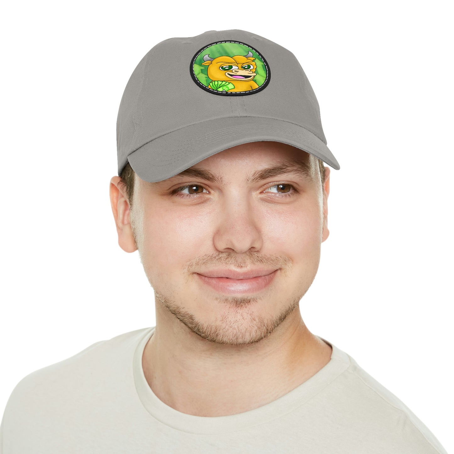 Bull Run Money Bear Market Graphic Dad Hat with Leather Patch (Round)