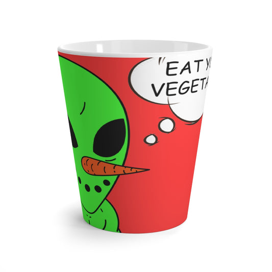 Alien Vege Visi The Vegetable Visitor Latte Mug