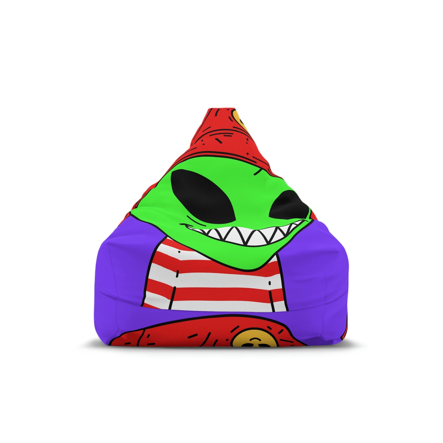 Alien Character Cartoon Big Smile Bean Bag Chair Cover