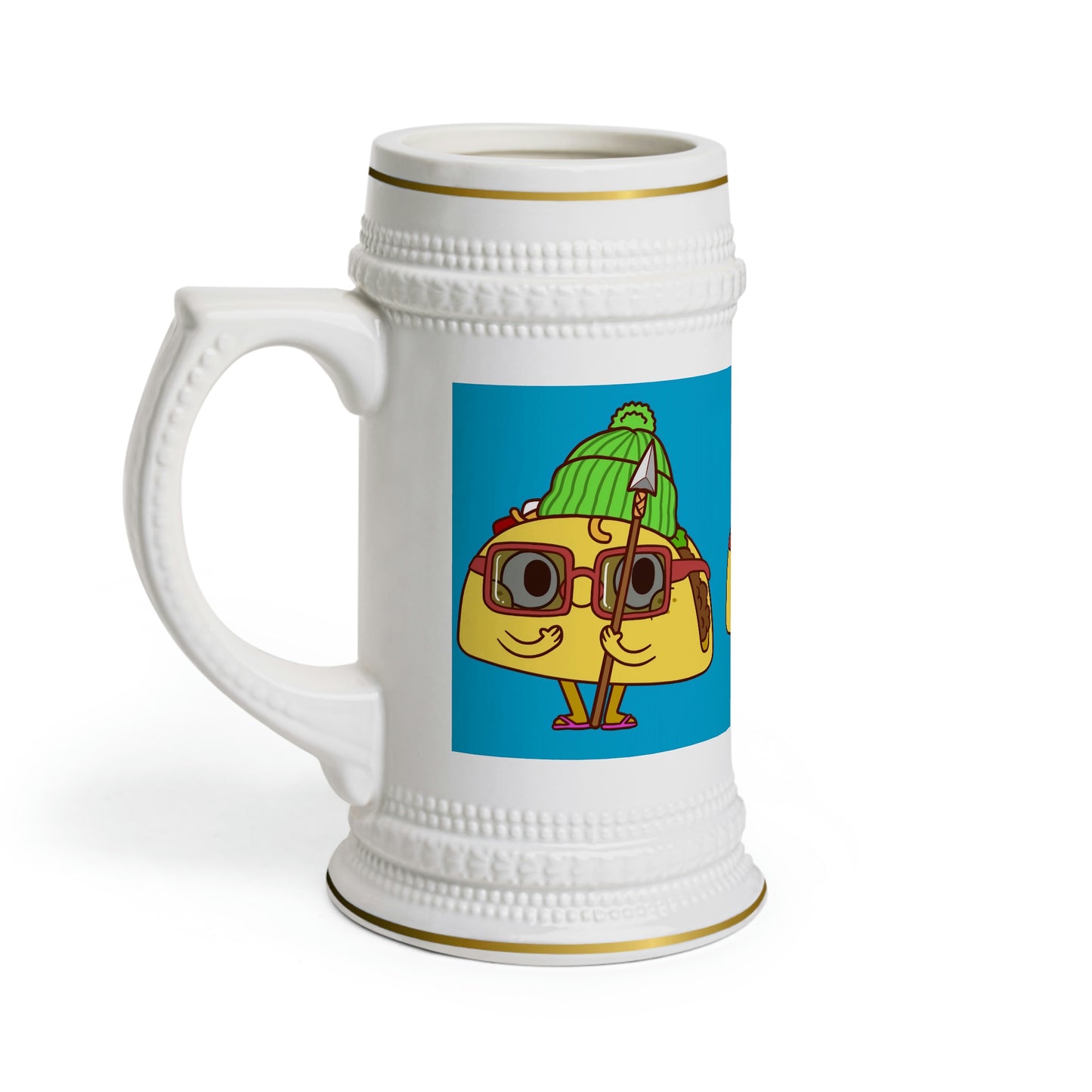 Tribal Taco Beer Stein Mug