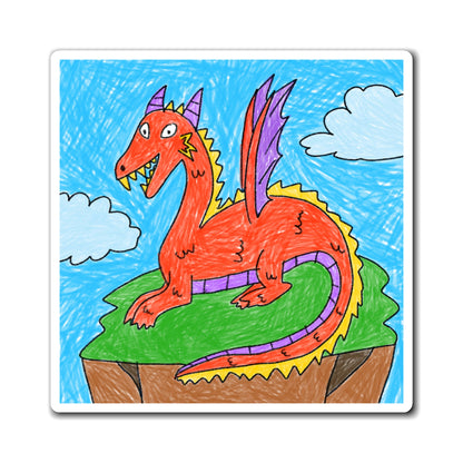 Fierce Dragon Medieval Magnets