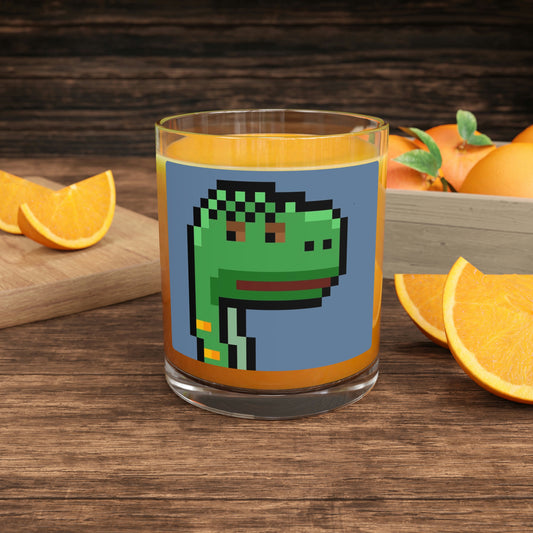 Dinosaur Dino Pixel Bar Glass