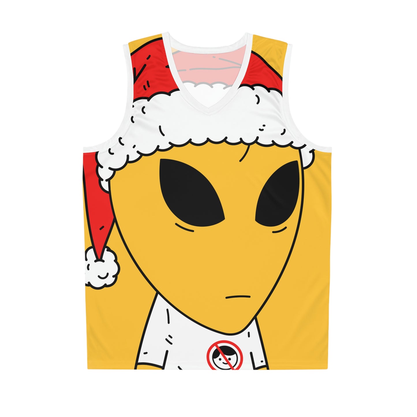 Christmas Alien Santa Basketball Jersey