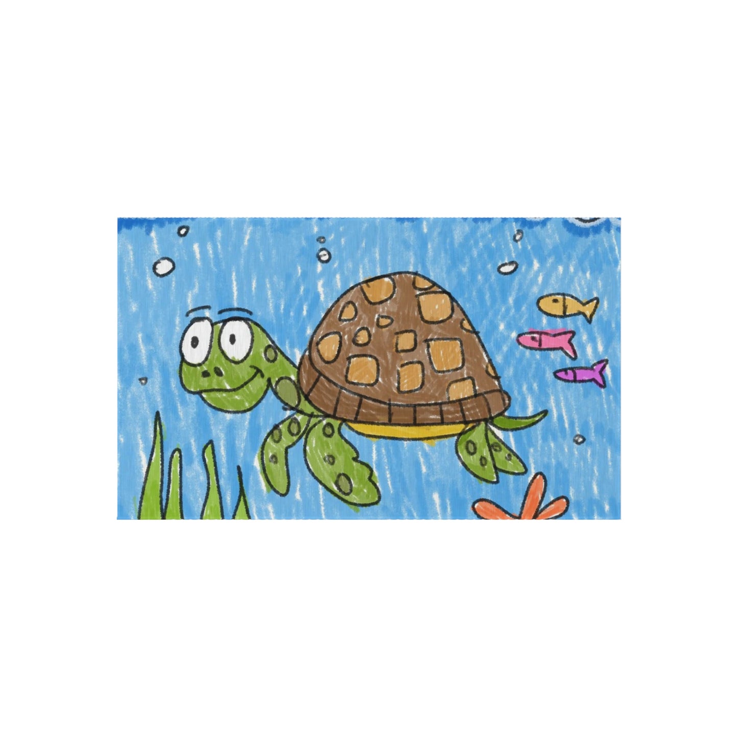 Sea Turtle Beach Sand Ocean Outdoor Rug