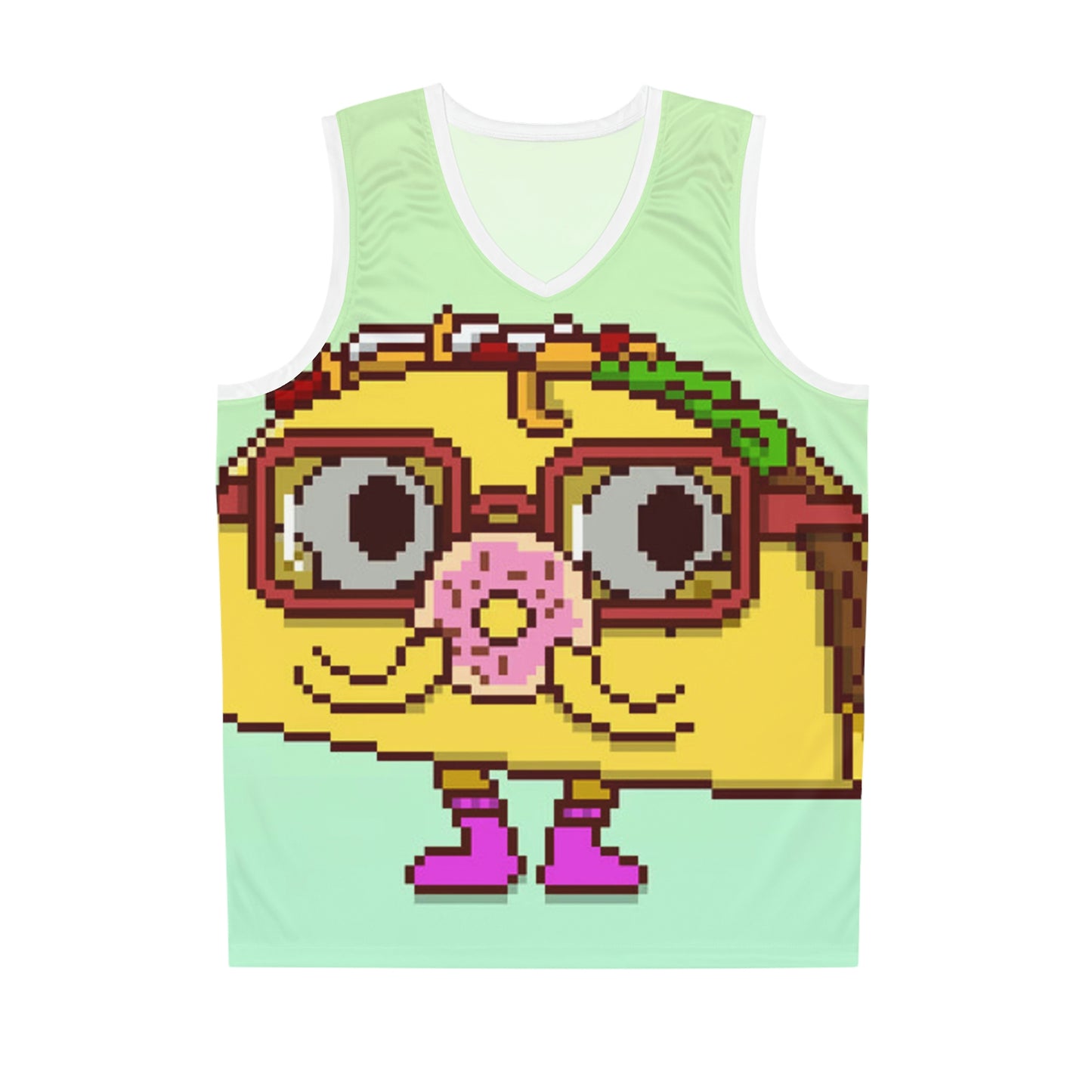 Donut Eat Taco Basketball Jersey