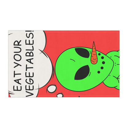 Veggie Visi The Vegetable Visitor Alien Eat Your Veg Kitchen Towel