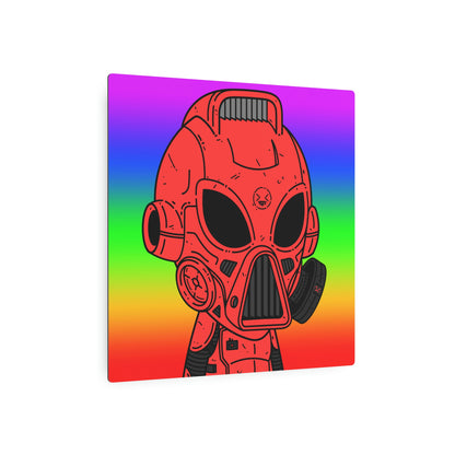 Pride Rainbow Robot Cyborg Alien Metal Art Sign