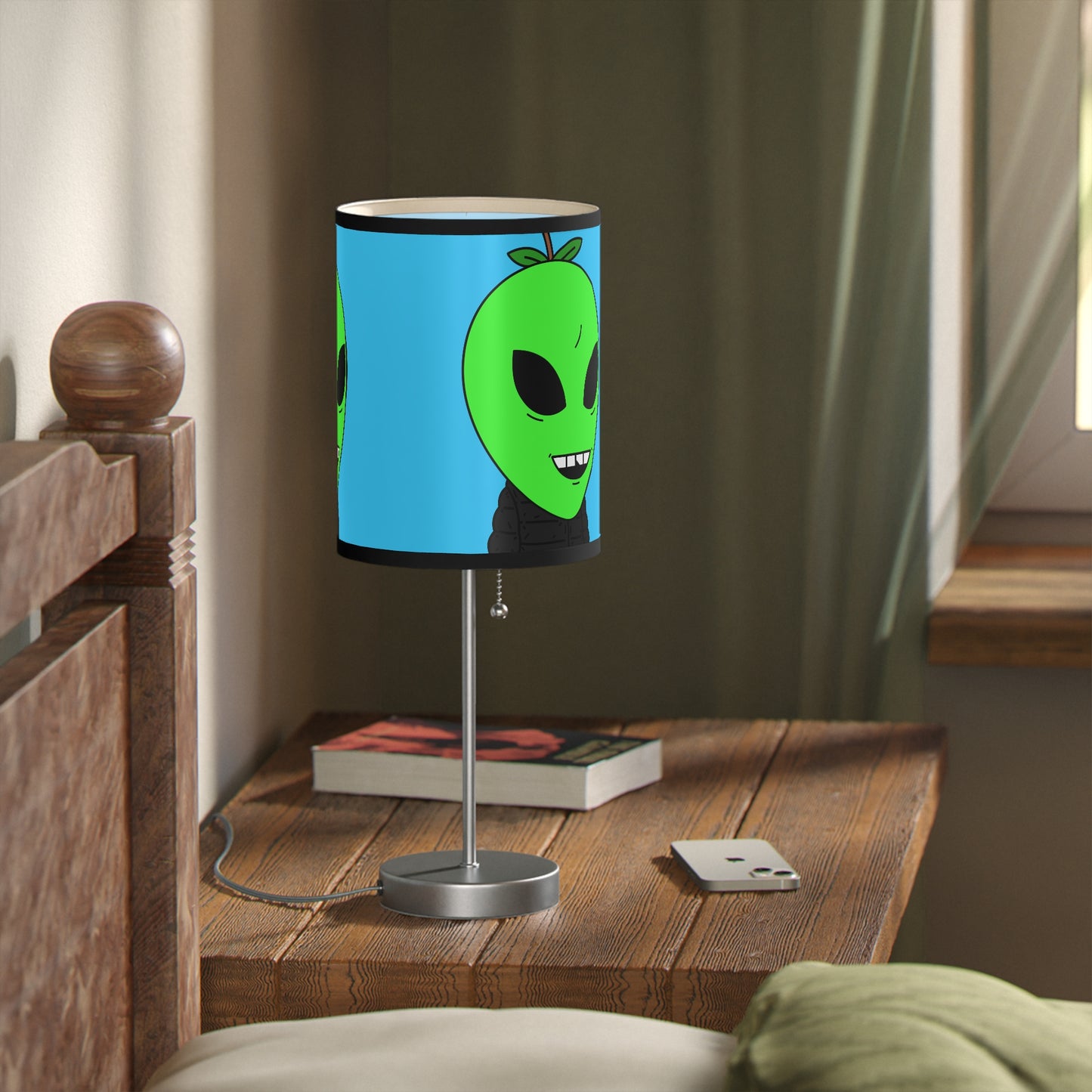 Green Apple Alien Lamp on a Stand, US|CA plug