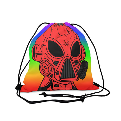 LOL Rainbow Armored Red Future Alien Cyborg Machine Visitor Outdoor Drawstring Bag