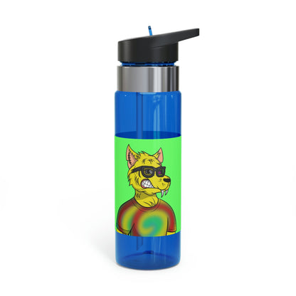 Wolve Cyborg Tie Dye Wolf Shirt Yellow Fur Cool Sun Glasses Kensington Tritan™ Sport Bottle, 20oz