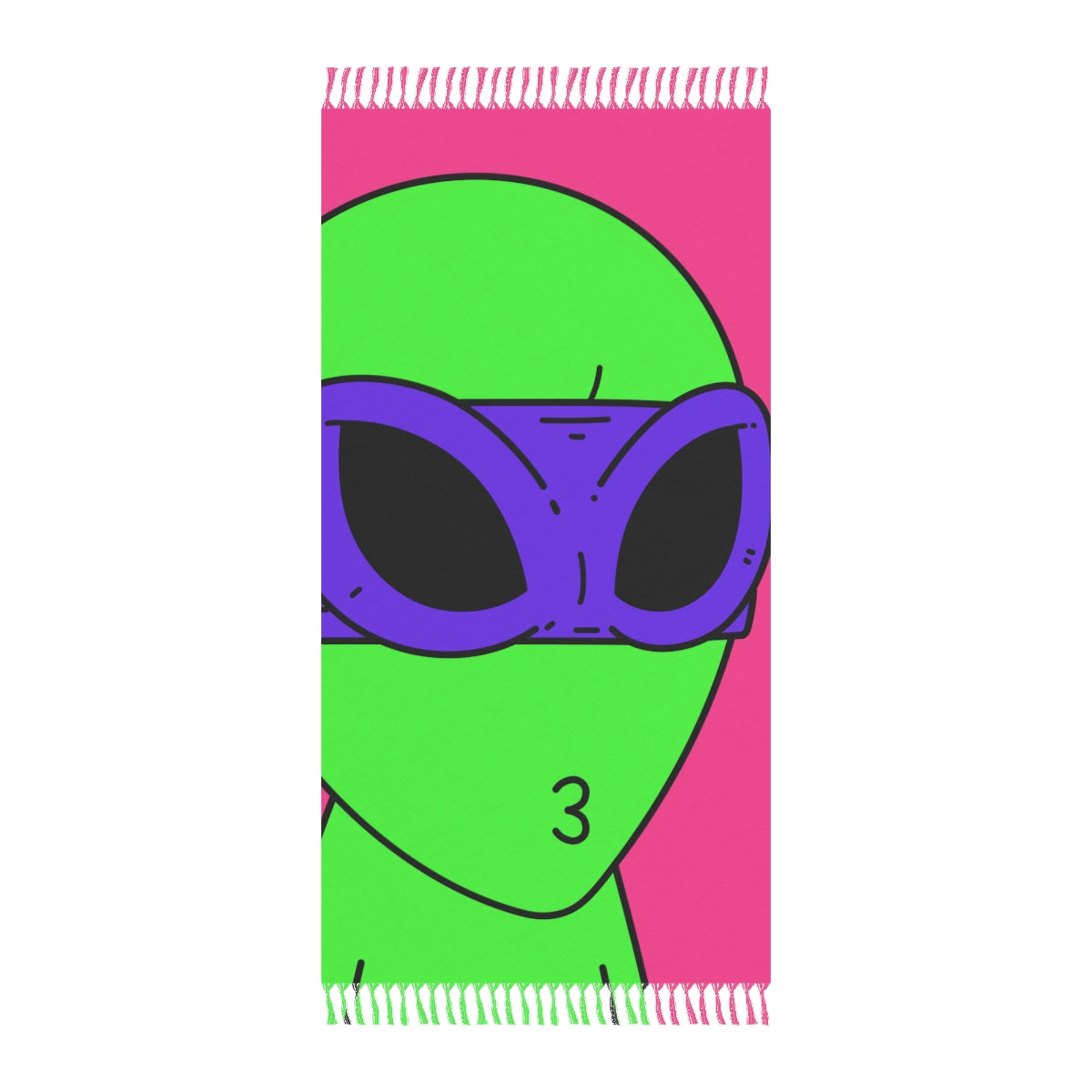 Green Vampire Alien Purple Ninja Mask Yellow Backpack Visitor Bed Boho Beach Cloth