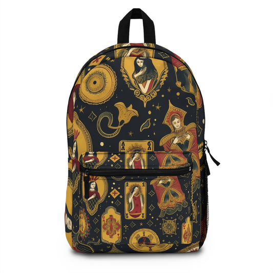 Tarot Card Art & Symbolism Inspired Pattern Design Backpack