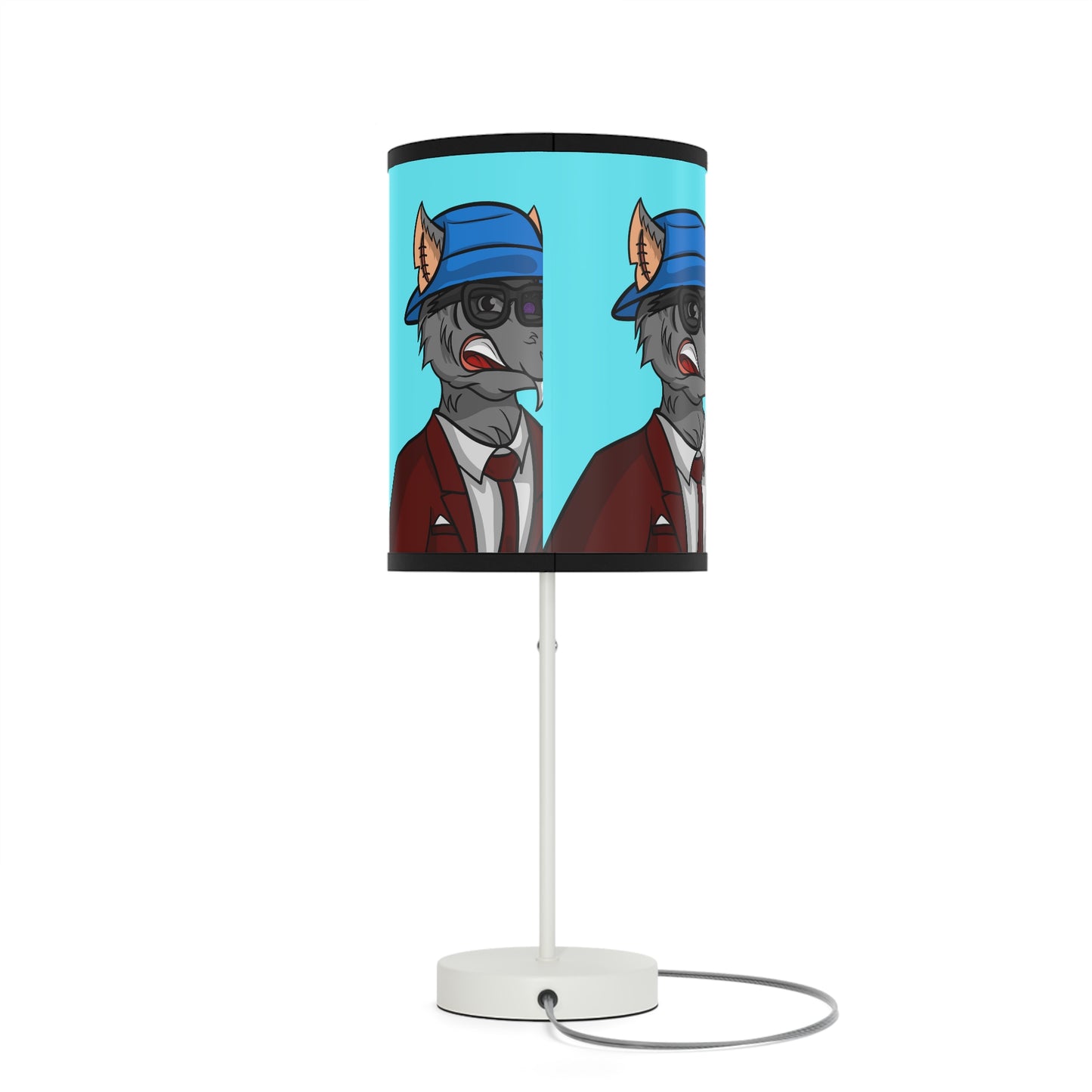 Maroon Suit Business Werewolf Lamp on a Stand, US|CA plug