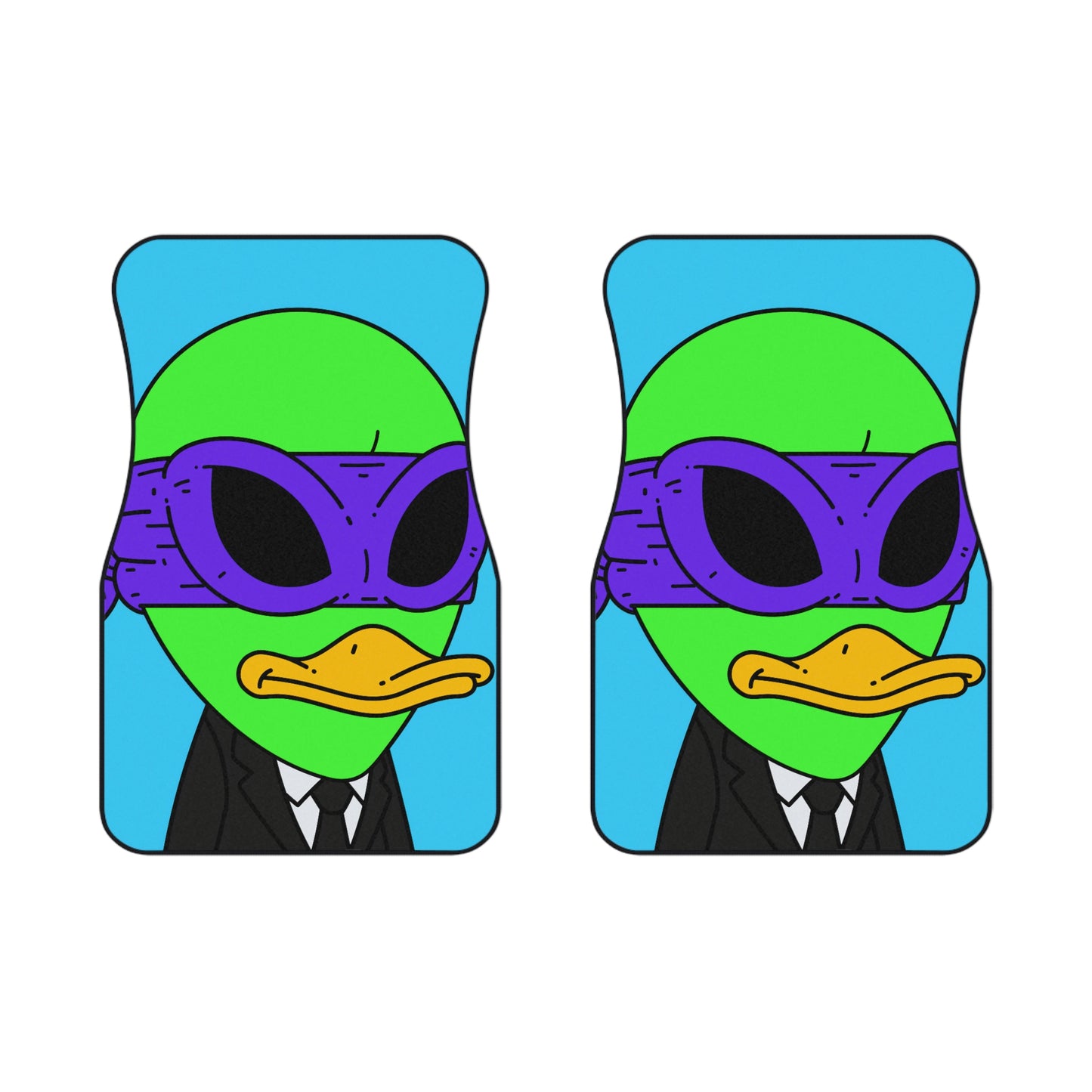 Alien Visitor 751 Car Mats (2x Front)