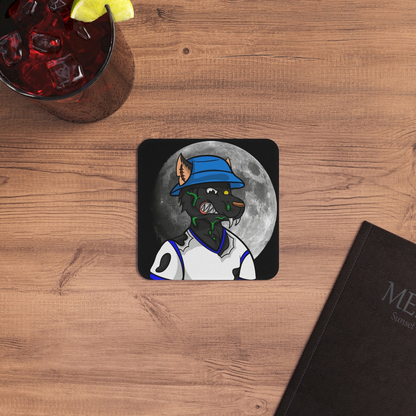 Full Moon Cyborg Werewolve Wolf Coasters (50, 100 pcs)