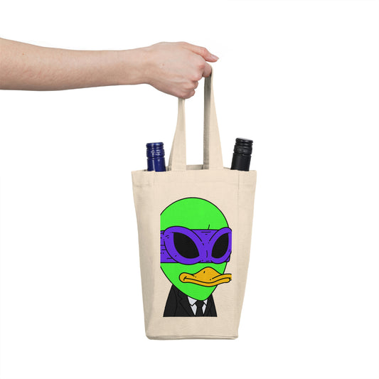 Visitor 751 Alien Double Wine Tote Bag