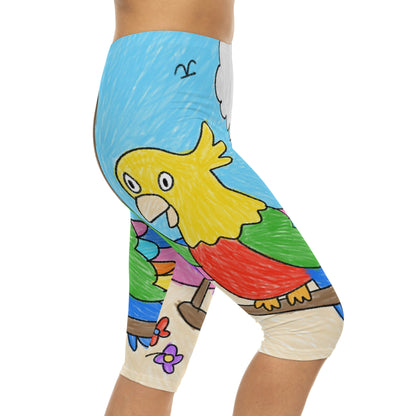 Animal Lover Parrot Perfect Gift for Parrot Owners Women’s Capri Leggings (AOP)