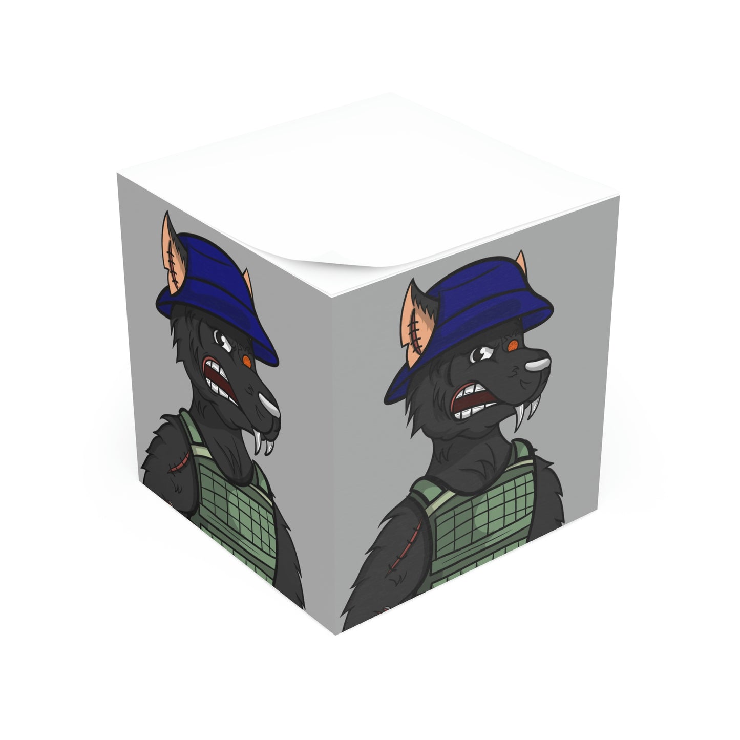 Army Wolf Note Cube