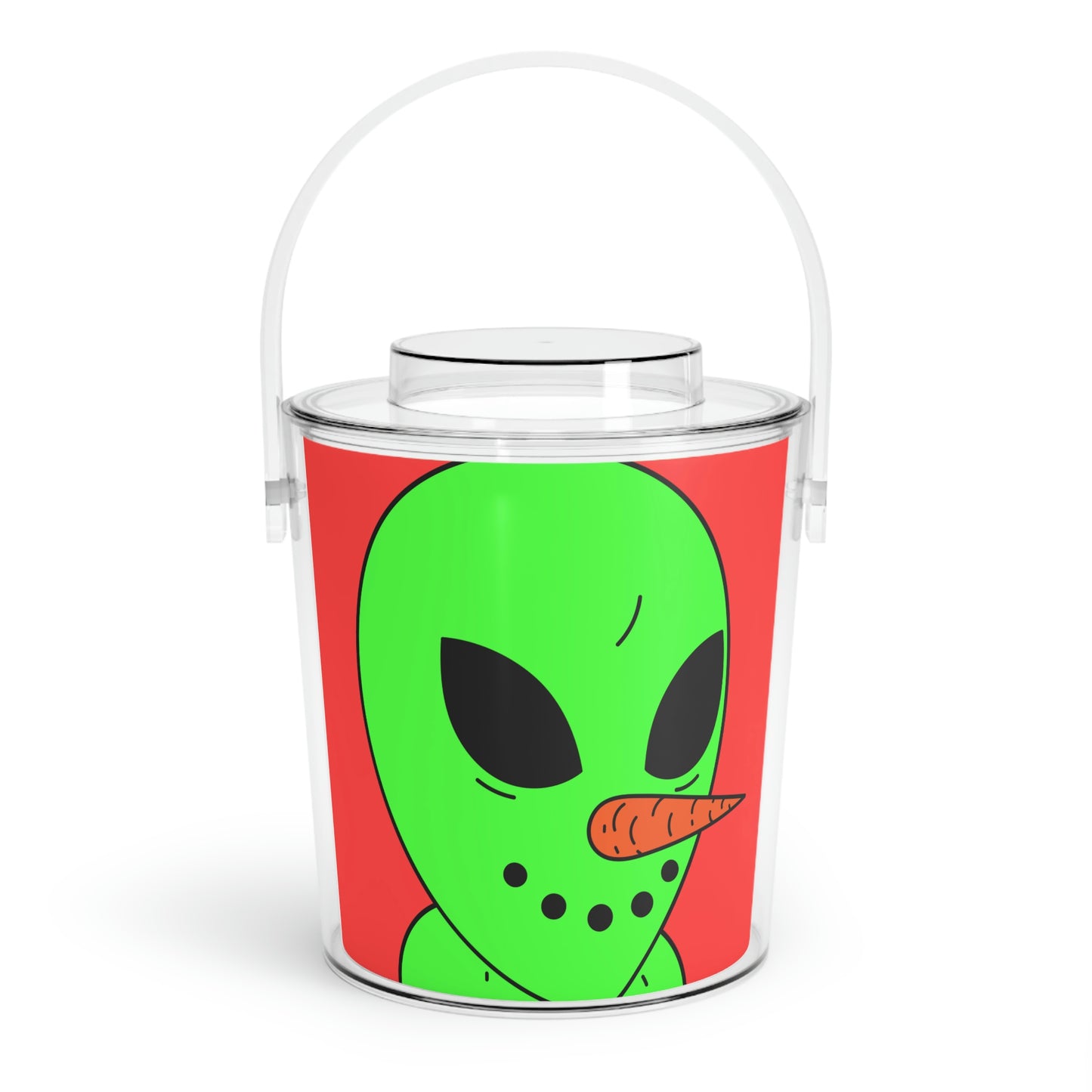 Veggie Visi Alien Vegetable Visitor Ice Bucket with Tongs