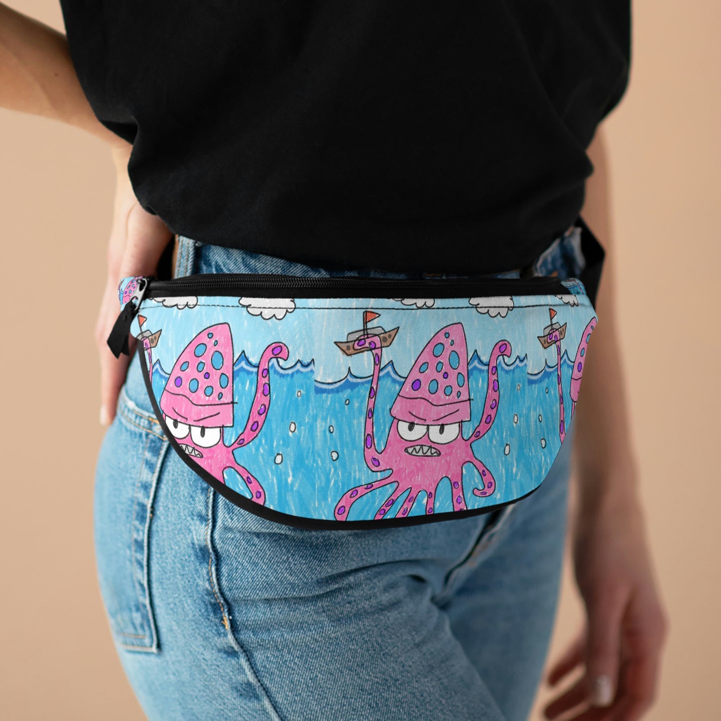 The Kraken Octopus Clean Graphic Fanny Pack