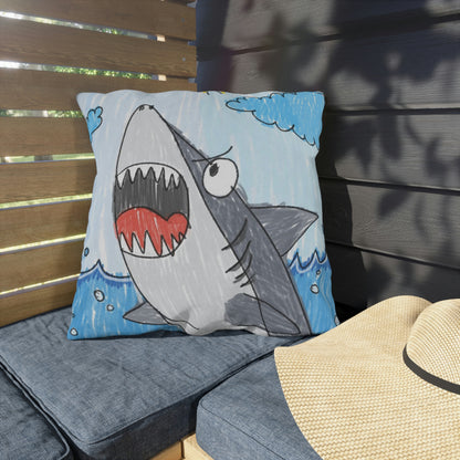 Shark Jaw Teeth Attack Ocean Sea Creature Outdoor Pillows
