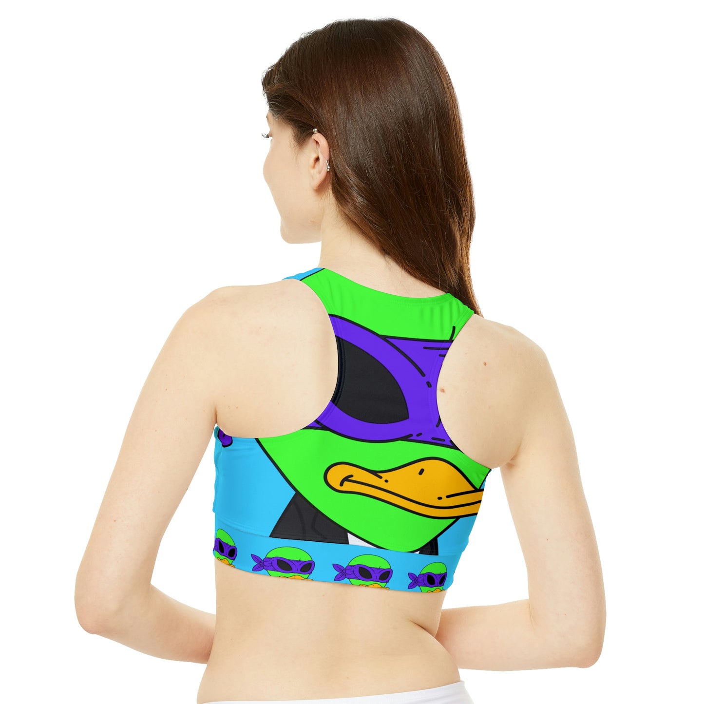 Visitor 751 Alien High Neck Crop Bikini Top