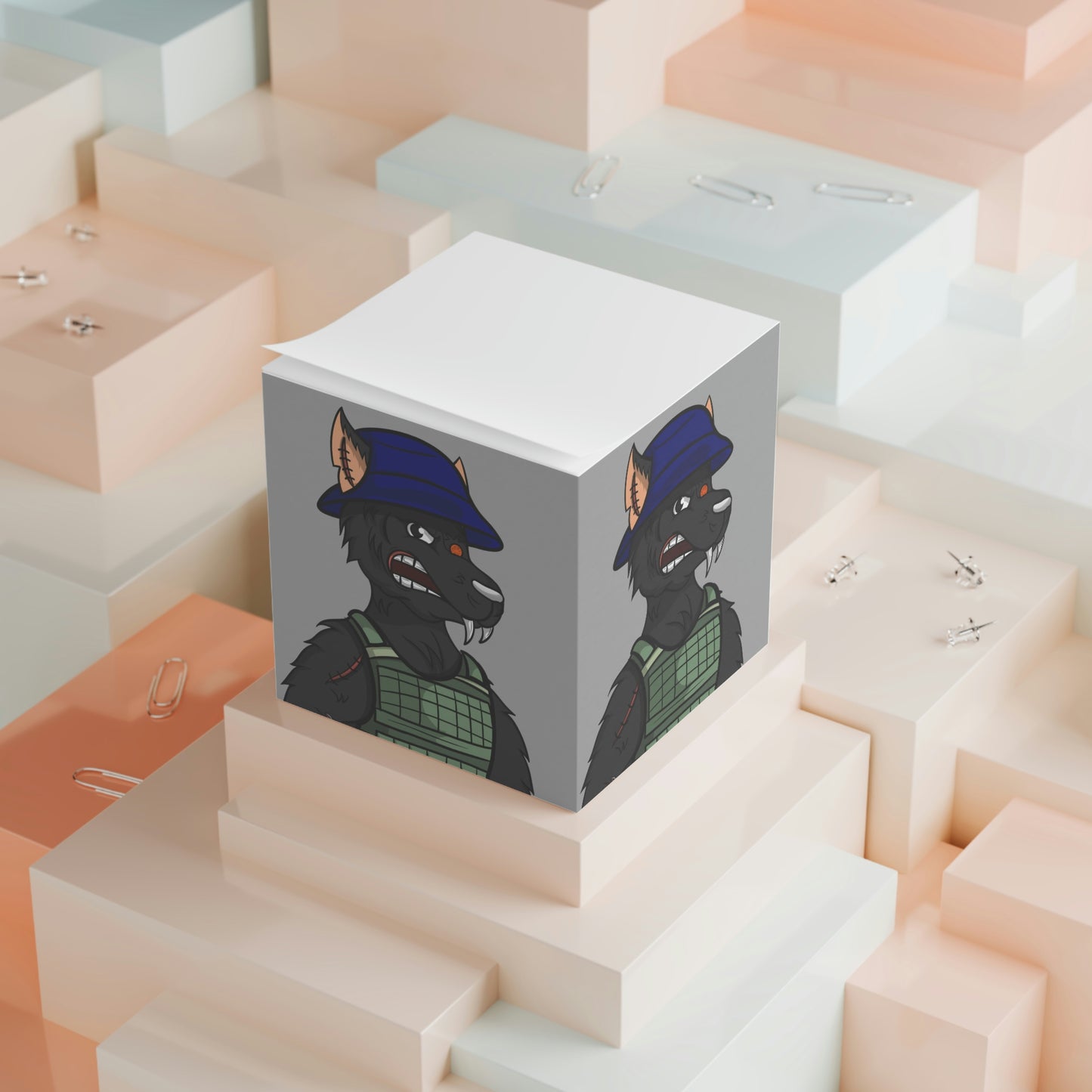 Army Wolf Note Cube