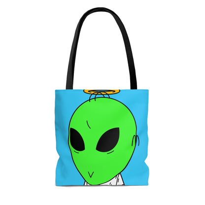 Angel Halo Green Visitor V Face Visi Jersey AOP Bolsa de tela 