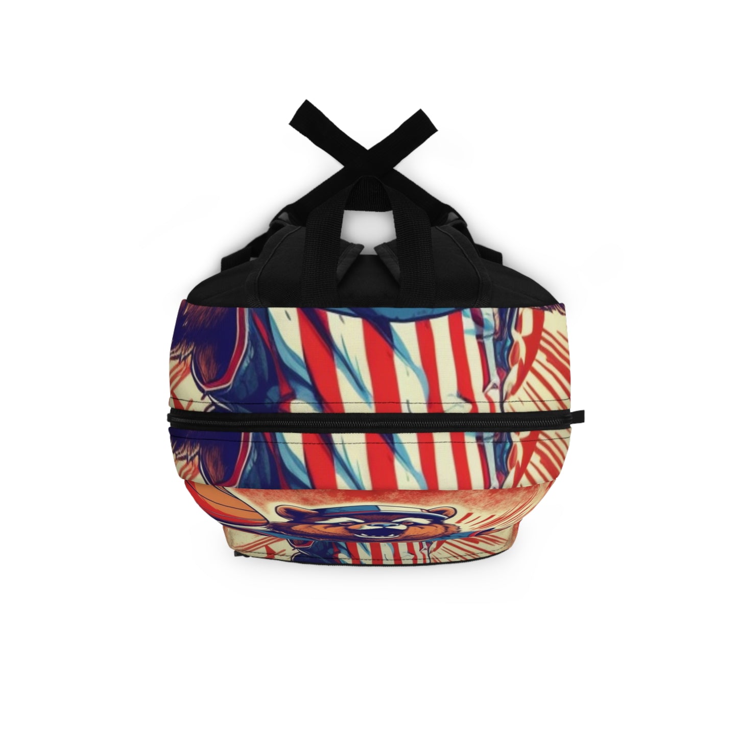 Slam Dunk for Independence:Patriotic Bear's 4th of July Basketball Game Backpack