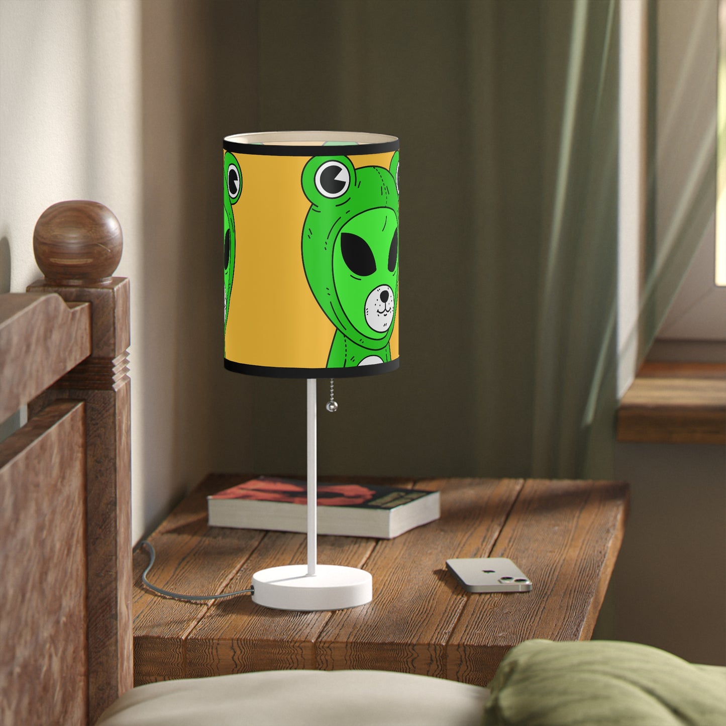 Frog Pepe Alien Visitor Lamp on a Stand, US|CA plug