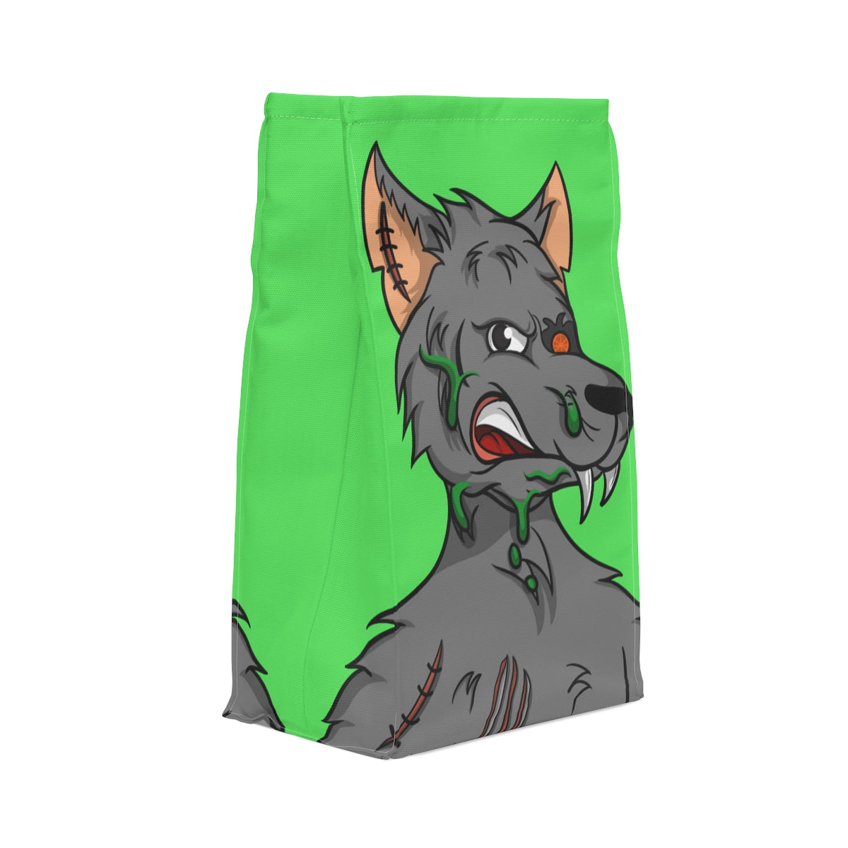 Wolf Grey Cyborg Animal Werewolve Polyester Lunch Bag