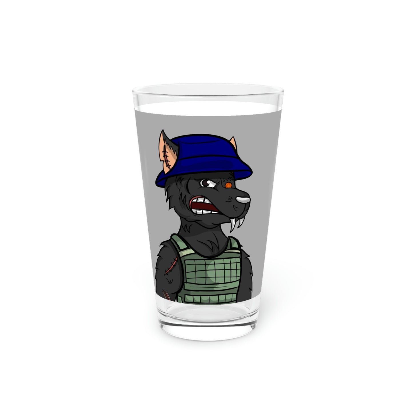 Vaso de pinta Army Wolf, 16 oz