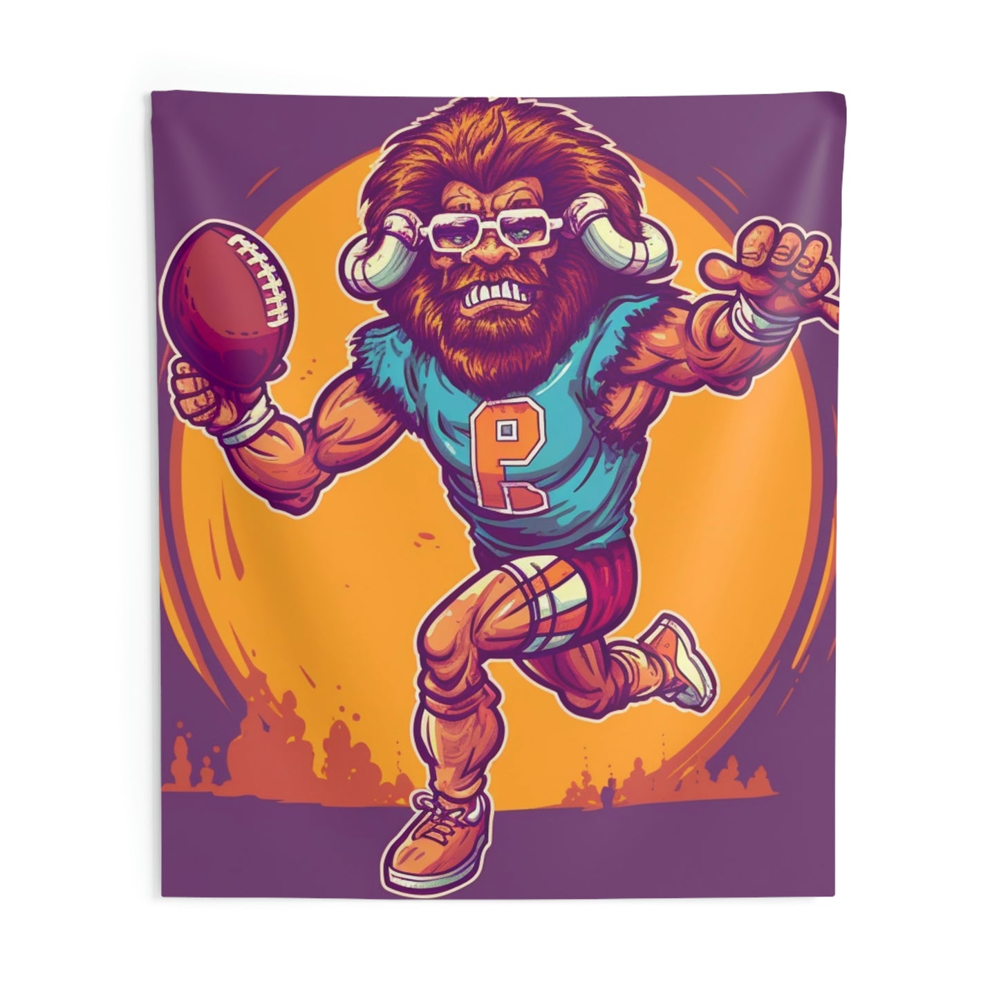 American Football Baffalo Bison Game Sport Graphic Indoor Wall Tapestries