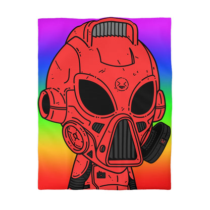 LOL Rainbow Armored Red Future Alien Cyborg Machine Visitante Funda nórdica de microfibra