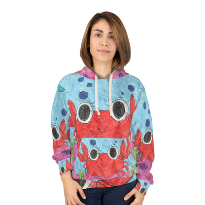 Lobster Crab Graphic Sea Lovers AOP Unisex Pullover Hoodie