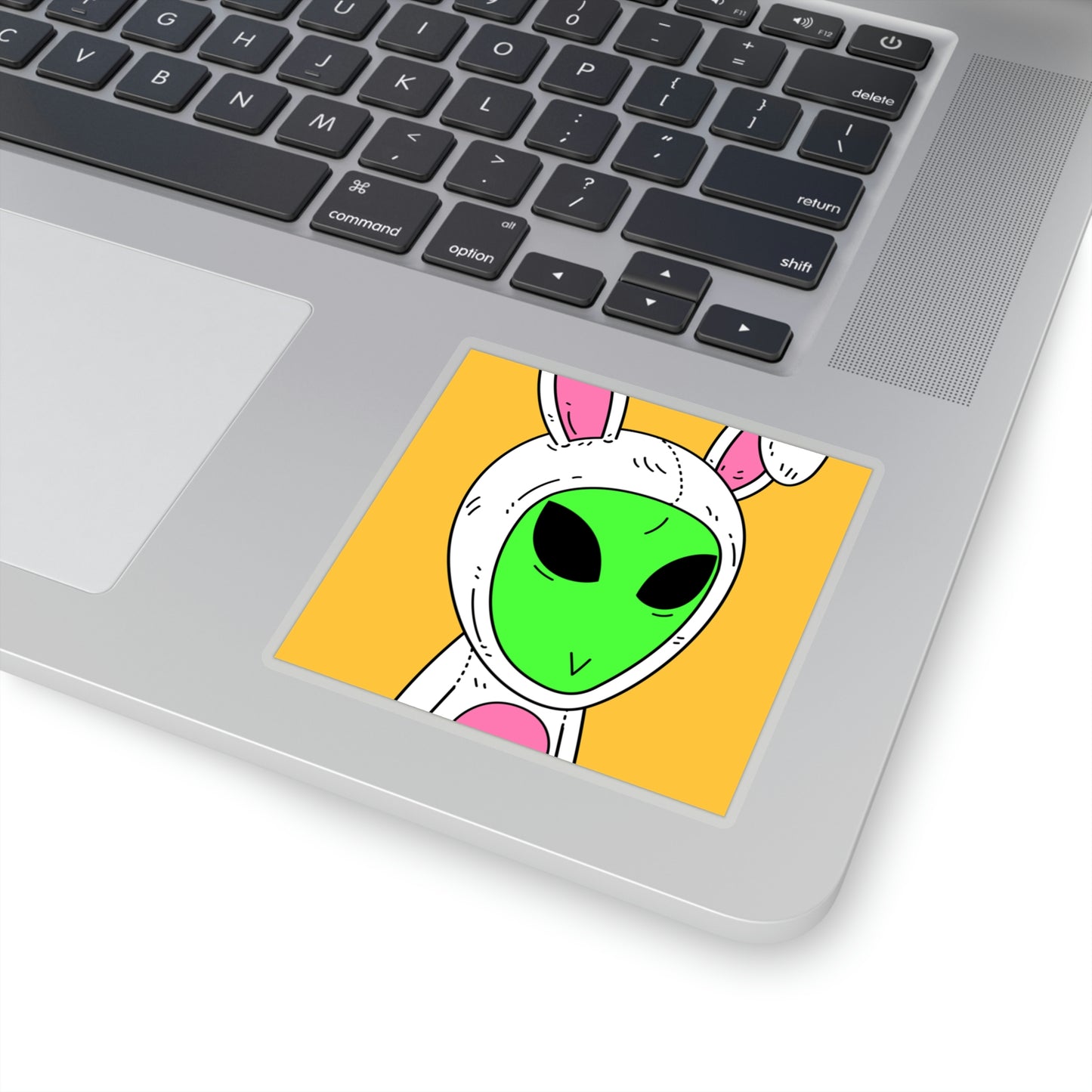 Bunny Easter Rabbit Alien Visitor Kiss-Cut Stickers