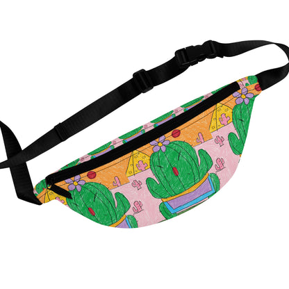 Desert Cactus Sumo Wrestler Graphic Fanny Pack