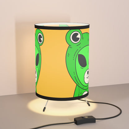 Froggy Frog Outfitted Alien Character Tripod Lamp with High-Res Printed Shade, US\CA plug