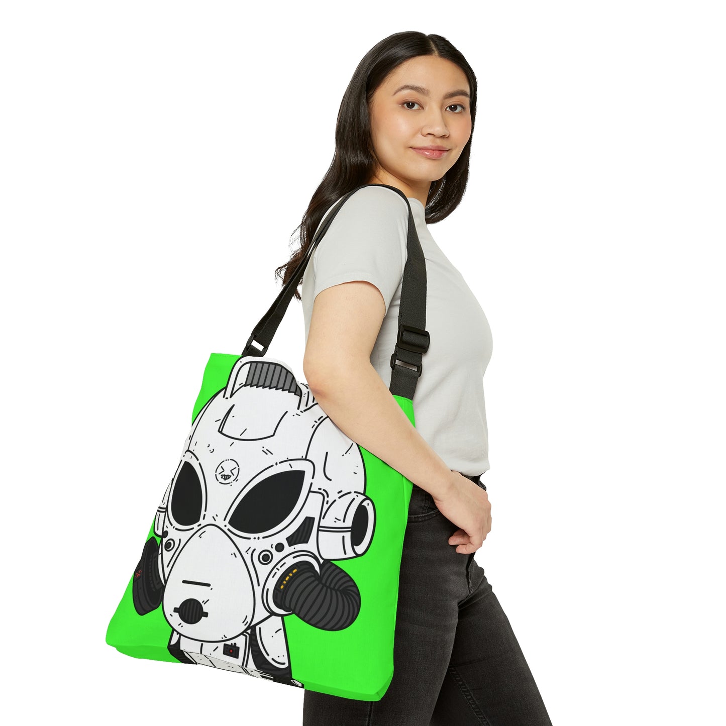 Alien LOL Visitor Adjustable Tote Bag (AOP)