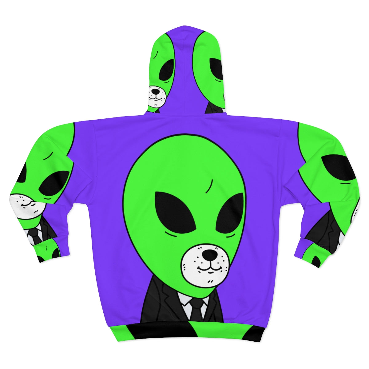 Top Secret Undercover Alien AOP Unisex Zip Hoodie