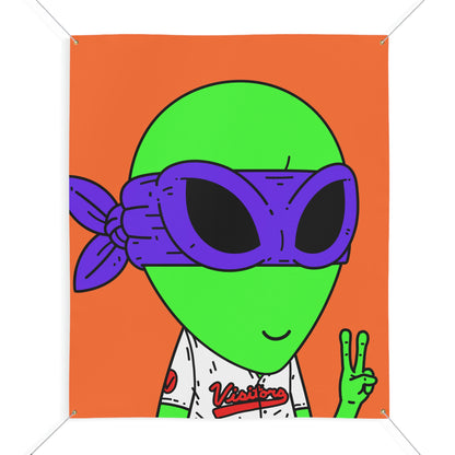 Purple Ninja Peace Visitor Jersey Alien Matte Banner