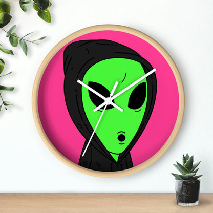 Anonymous Anon Alien Visitor Wall clock